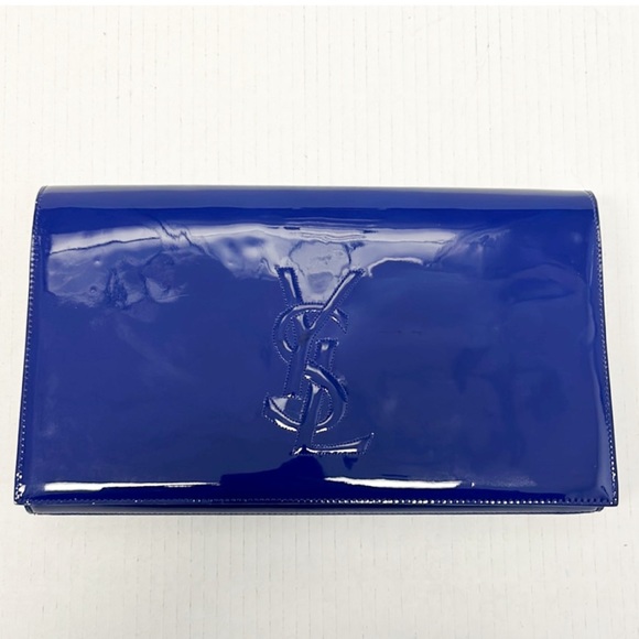 YSL Belle de Jour blue patent clutch - Picture 2 of 9